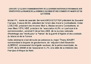2025 12 05 LEUCATE COMMEMORATION DES MORTS POUR LA FRANCE ALGERIE MAROC TUNISIE (1)